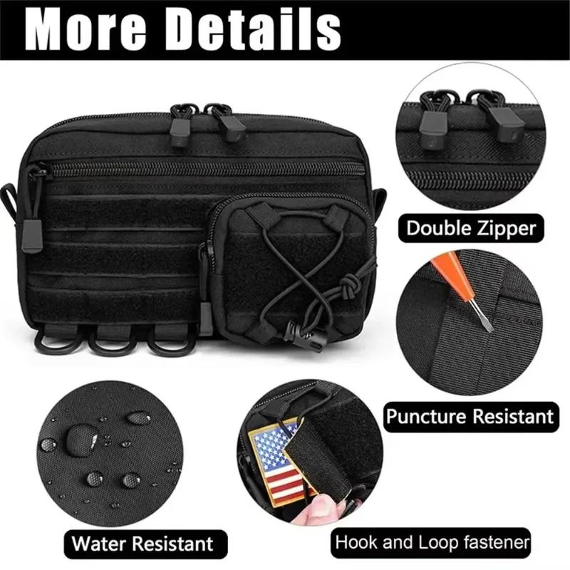 New Multiple Pockets Toolkit Utility Pouch 1000D EDC Tactical Emergency Medical Kit Tool Storage Bag For Outdoor Hunting