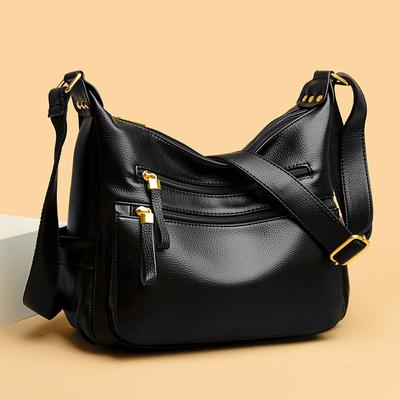 Weiche Ledertaschen für Damen  Große Tragetasche  Eckige Umhängetaschen für Damen  Damen Crossbody Neue Mode