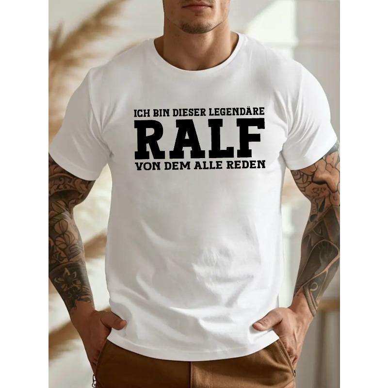 Смешная юмористическая немецкая мятая мужская футболка большого размера, БОЛЬШОЙ РАЗМЕР S