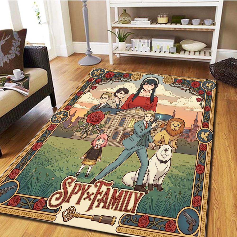 SPY FAMILY Bedroom Carpet, Living Room Decor, Home Cool Movie Mat Play Floor Mat -HE63