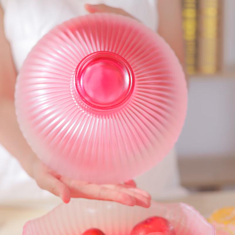 Auspicious Lantern Glass Fruit Plate Set