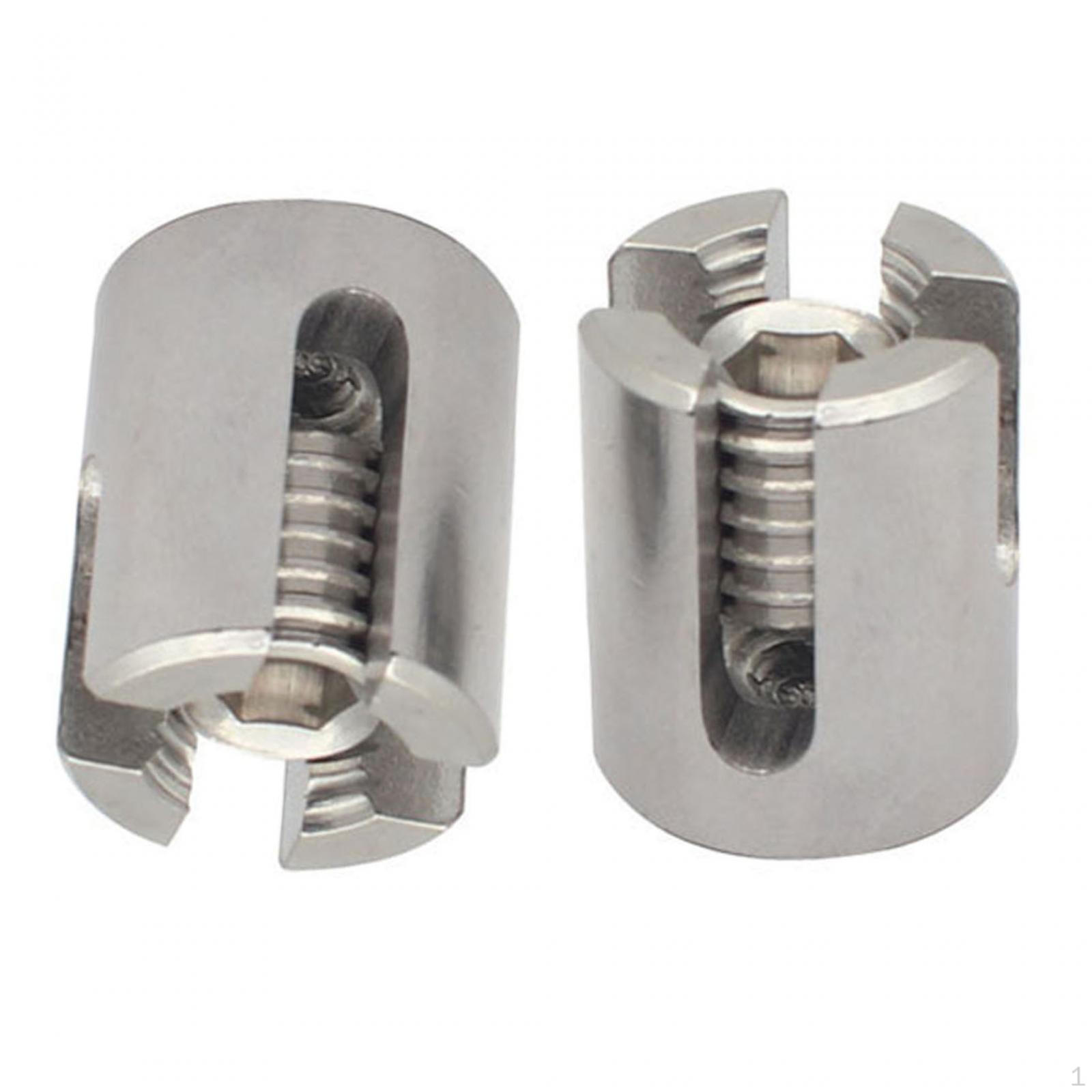 

2x Wire Rope Clips Fitting Accessories DIY Tools Stainless Steel Fixation Groove Cable Clamps for