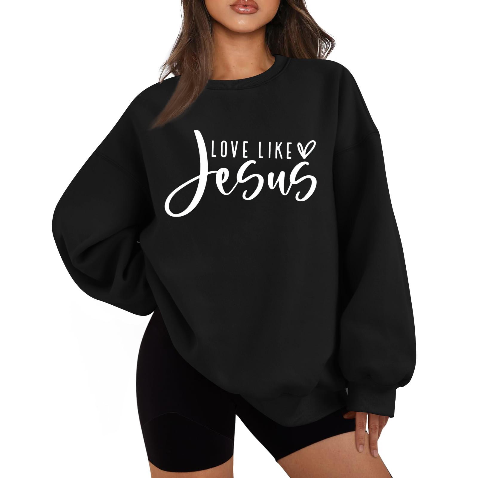 

Women s Sweatshirt Fall Vintage Graphic Long Sleeve Pullover Sweatshirt L