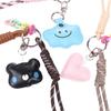 Handmade Keychains Diy Bags Pendants Smiling Faces Woven Ropes Cute Accessories Woven Ropes Decorations