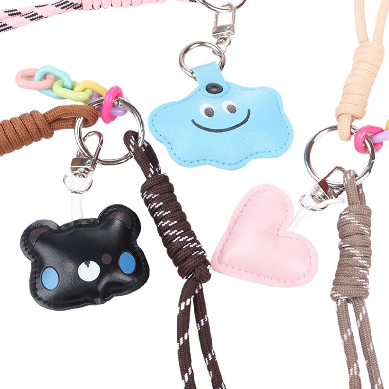 Handmade Keychains Diy Bags Pendants Smiling Faces Woven Ropes Cute Accessories Woven Ropes Decorations
