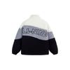 LiNing Sports Lifestyle Series Color Block Letter Logo Embroidered Sherpa Fleece Jacket Unisex Jacket Black AFDT549-1