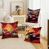 Bilar L-Lightning M-McQueen Tematisk Kuddfodral för Sovrum och Vardagsrum Soffa Dekorativt Kuddfodral