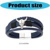 Unisex PU Leather Wristband Lightweight Retro Style Bracelet Daily Comfort Handmade PU Leather Chain Bracelet