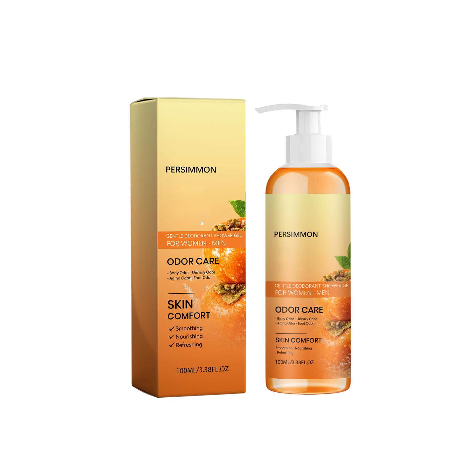 Persimmon Body Wash - OCEAURA - Gentle Cleansing Shower with Invigorating Scent