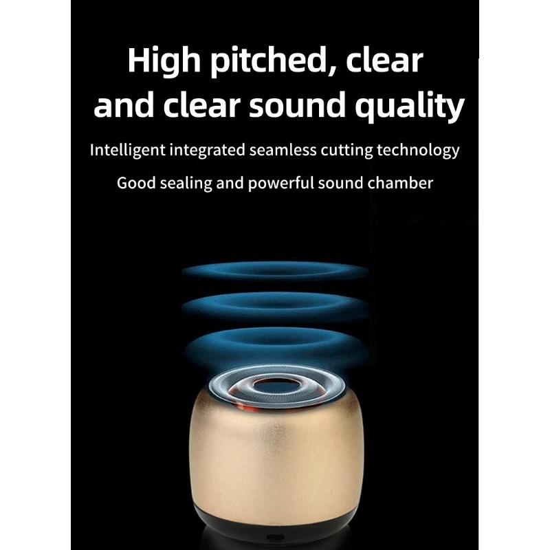 3D HIFI Stereo Wireless Speaker Music Player Wireless Bluetooth Outdoor Portable Mini Speaker Built-In Microphone