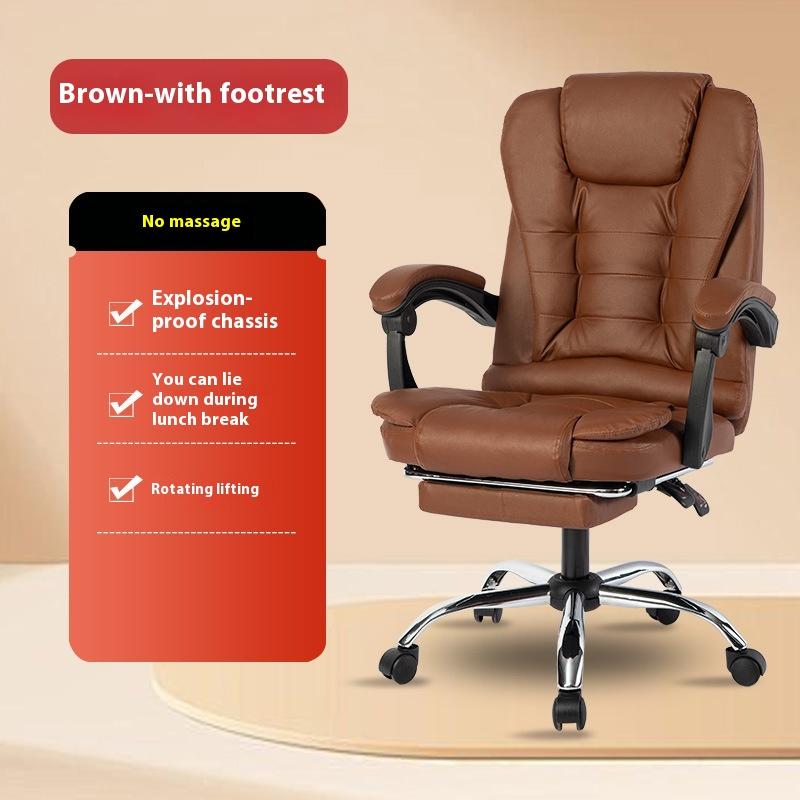 Computer Chair Massage Chair Leather Executive Chair Reclining Gaming Chair Adjustable Swivel Office Chair Manufacturer
