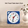 Mini Travel Table Alarm Clock Quartz LED Light with Snooze Function Battery Operated