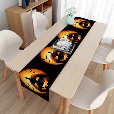 Toalha de mesa de Halloween retangular à prova de poeira decorações mesas roupas para o Halloween