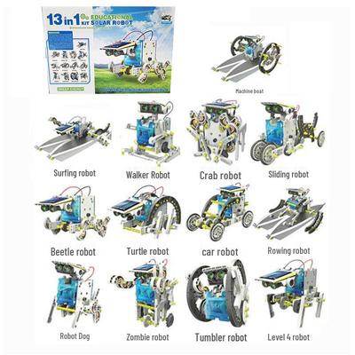 13-in-1 DIY Solar-Powered Toy Car & Intelligent Robot Kit