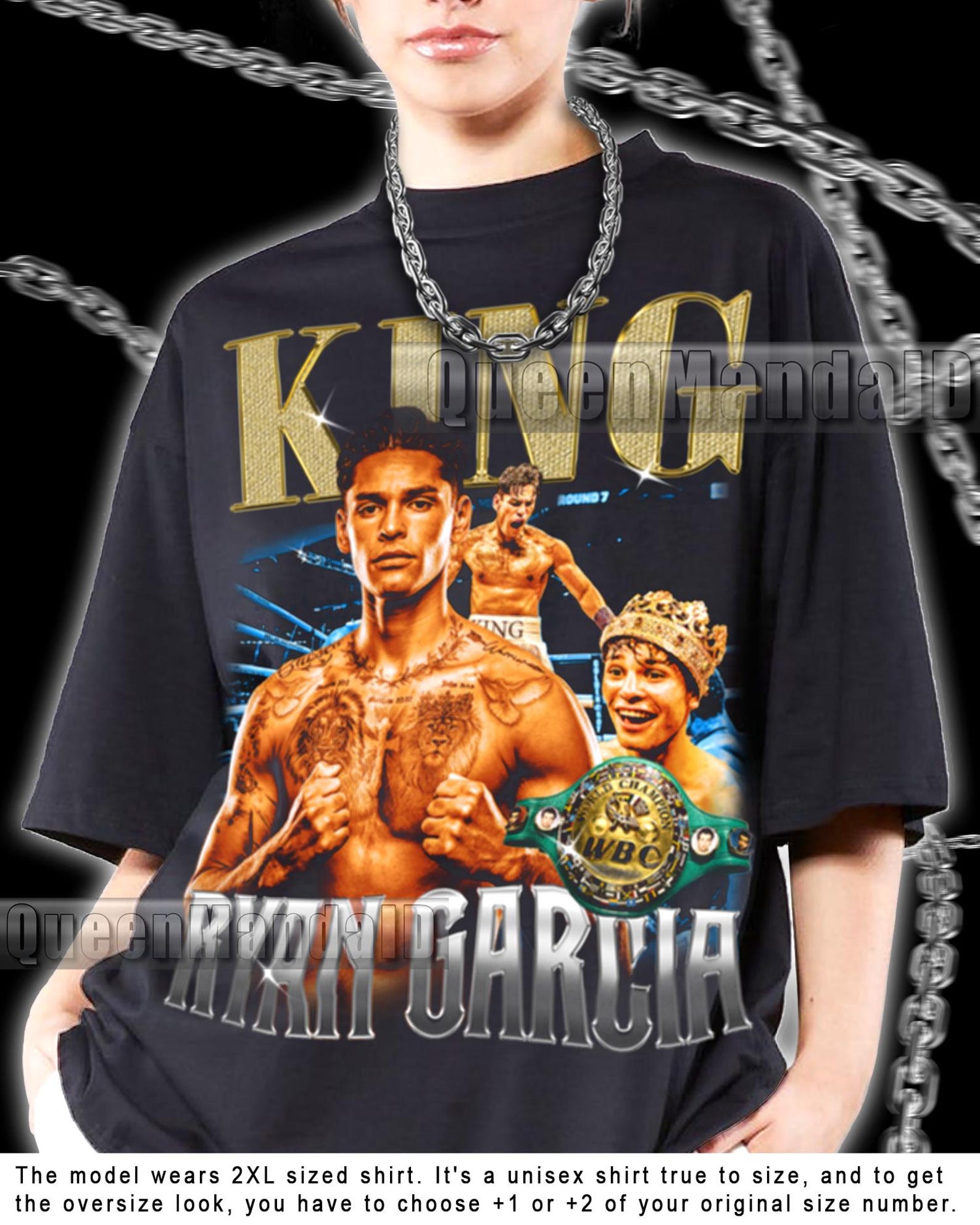 Ryan Garcia Shirt 90s Retro Fan Tee, Unisex Boxing King T-Shirt, Vintage Style KUS13 4XL