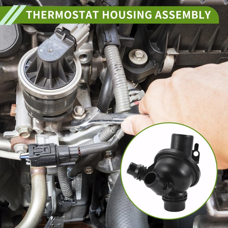 X Autohaux Engine Coolant Thermostat Housing Assembly for BMW 640i 3.0L L6 2012-2018 new