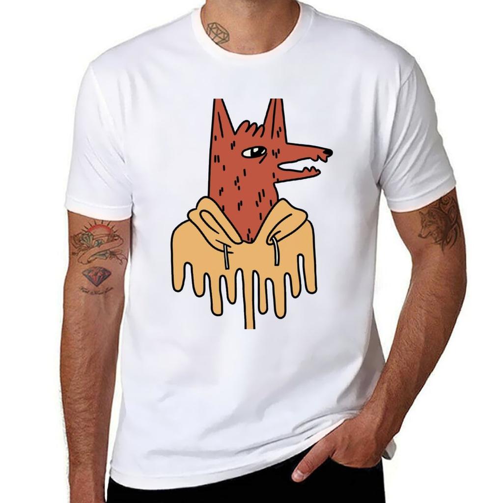 Fox In Sweatshirt Tshirt Plus Size Quick Dry Sports Tee