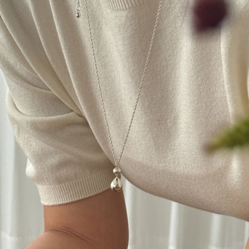 melliv shelline drop necklace_mvn70