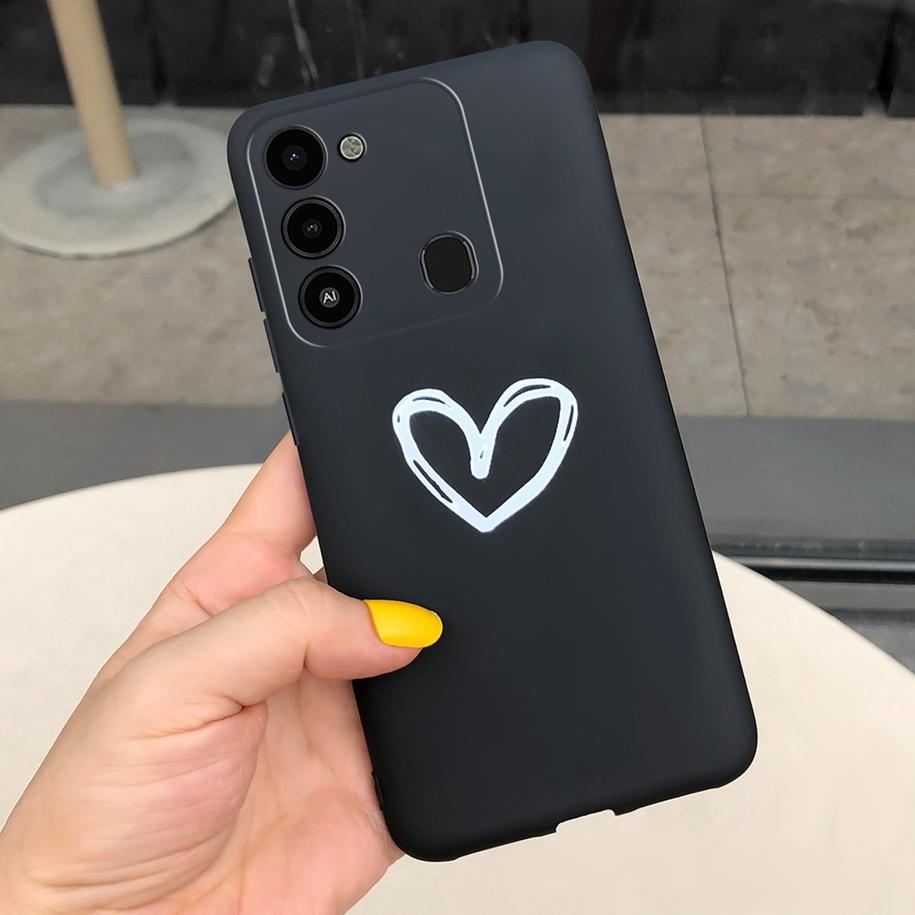 Couple Heart Silicone Case For Tecno Spark 8C Cover Spark8 8 C KG5k KG5j Painted Soft TPU Phone Case For Tecno Spark 8 Pro Etui