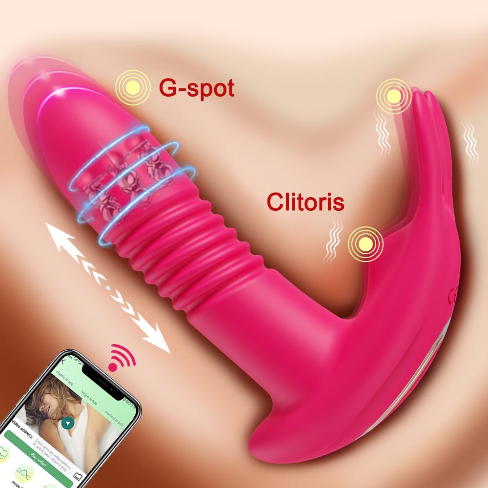 APP Bluetooth Control Vagina Vibrator Masturbation Women Clitoris Vibration Stimulator Wearable Vibrator Sexy Toys Adult Female