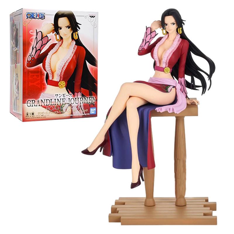 Figurine Anime One Piece 21cm Sexy Boa Hancock Poziție Șezând Figurină de Acțiune PVC Model Colecție Adulți Păpușă Jucărie Ornamente Cadou