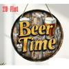 Segno in Latta Metallico Birra Decorazione Murale 20x30cm