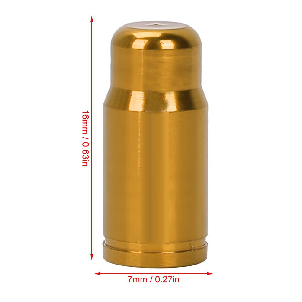 50pcs Aluminum Alloy Anodized Bike Tire Presta Air Valve Anti dust Cover Caps (Gold)