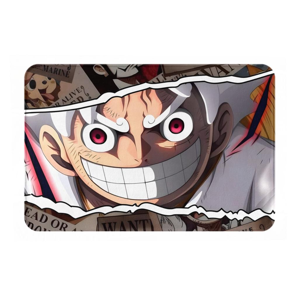 One Piece Luffy Pirate King Anime Doormat Mat Anti-Slip Bathroom Kitchen Garden Rug Carpet 40*60cm
