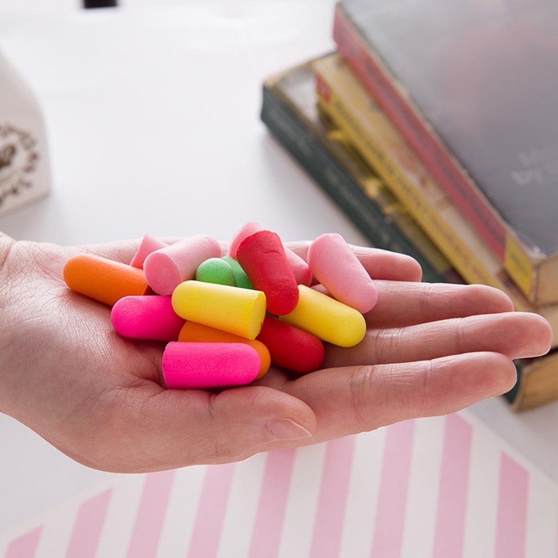 

20шт пены ухо пробки путешествия сна шум предупреждения Беруши для путешествия сна