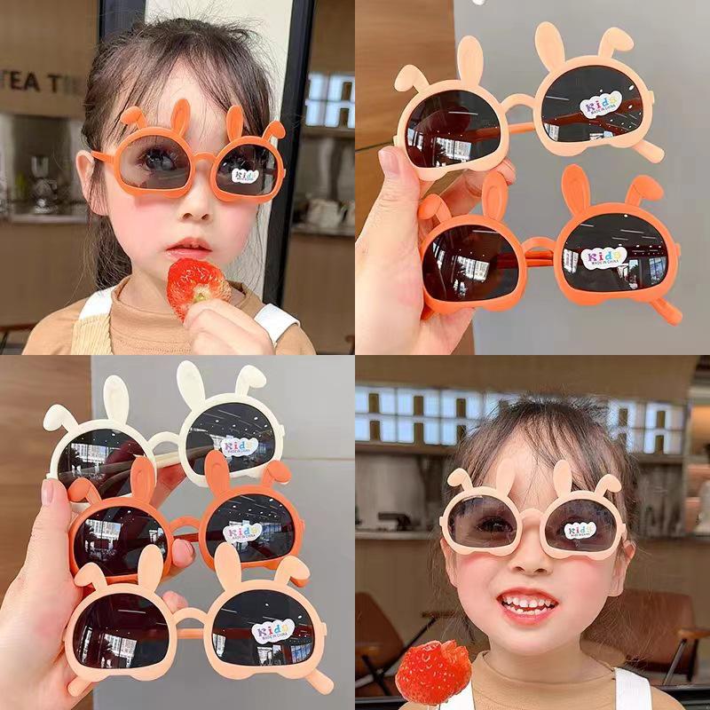 2023 Stylish Baby Bunny Ear Children's Sunglasses - Cute & Versatile Cartoon Design