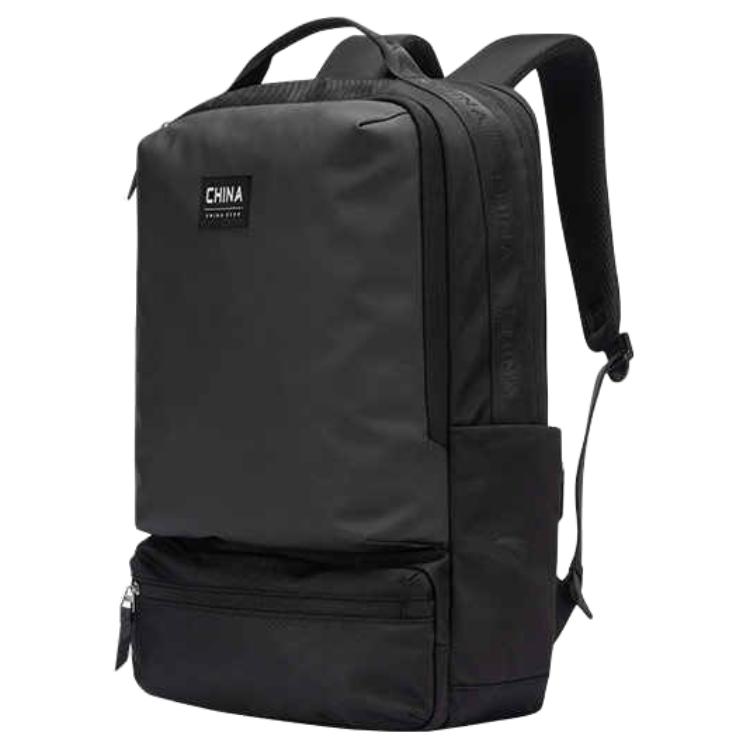 New Anta Fabric Backpack Unisex Basic Black 192527153-1