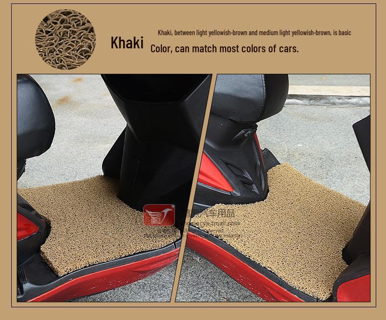 Thickened Silk Non-Slip Footrest Pad for Kymco LIKE180 Scooter, Rainproof