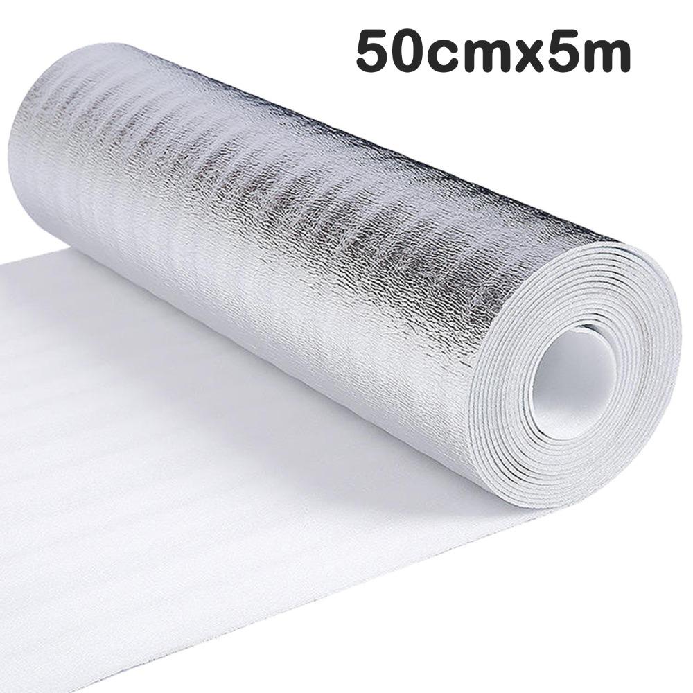 5m/10m Wandisolierfolie Wasserdichte Aluminiumfolie Isolierwatte Verdickt Sonnenschutz Heizkörper Reflektierende Folie