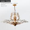 Candle  Crystal Chandelier Vintage Candle Led Pendant Light Room Decor Ceiling Hanging Light for Living Room
