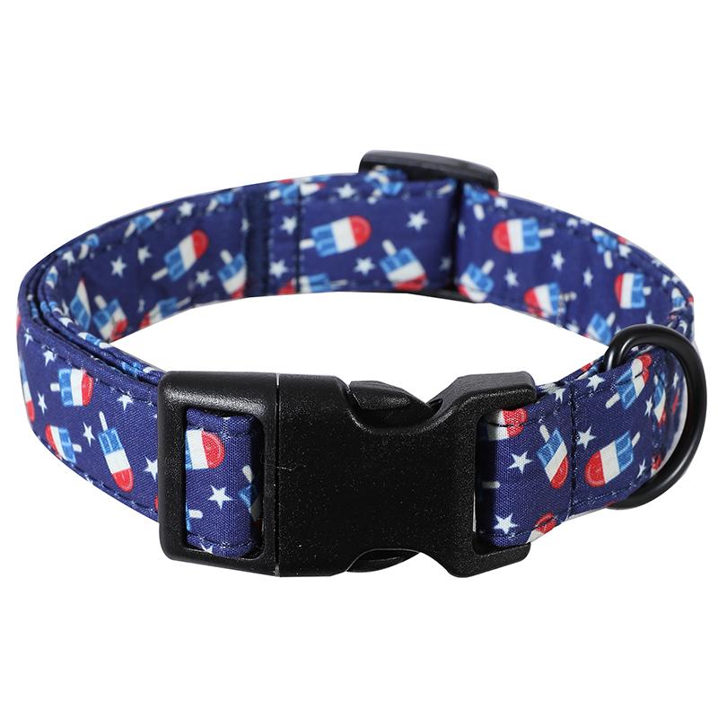 Adjustable Dog Collar Daisy Floral Dog Necklace Christmas Halloween Festival Pet Collars Chihuahua French Bulldog Dog Supplies