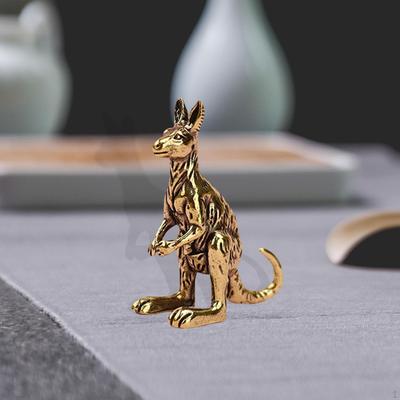 Mini Kanguru Figür Heykel Süsleme Gerçekçi Fotoğraf Aksesuarları Sanat El Sanatları Hayvan Süsü