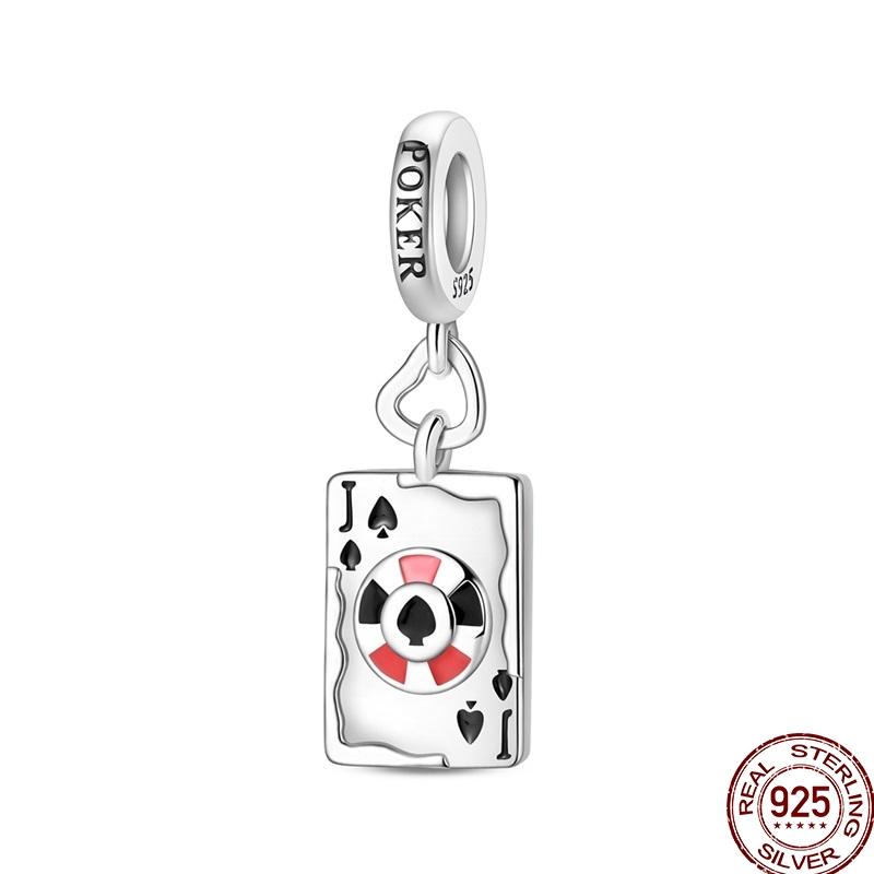 

Original Charms Copper Poker Kitty Charms Bead Heart Marry Pave Zircon Fit 3Mm Bangle Bracelet Jewelry Gifts Making