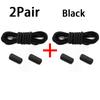 Round Elastic Laces without ties Metal Buckle Shoelace Sneakers Flat Shoes no tie shoelaces Shoe Accessories 1Pair/2Pair
