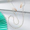 Color Pearl Crystal Beaded Glasses Chain Fashionable Mixed Color Women's Temperament Glasses Rope Neck Lanyard