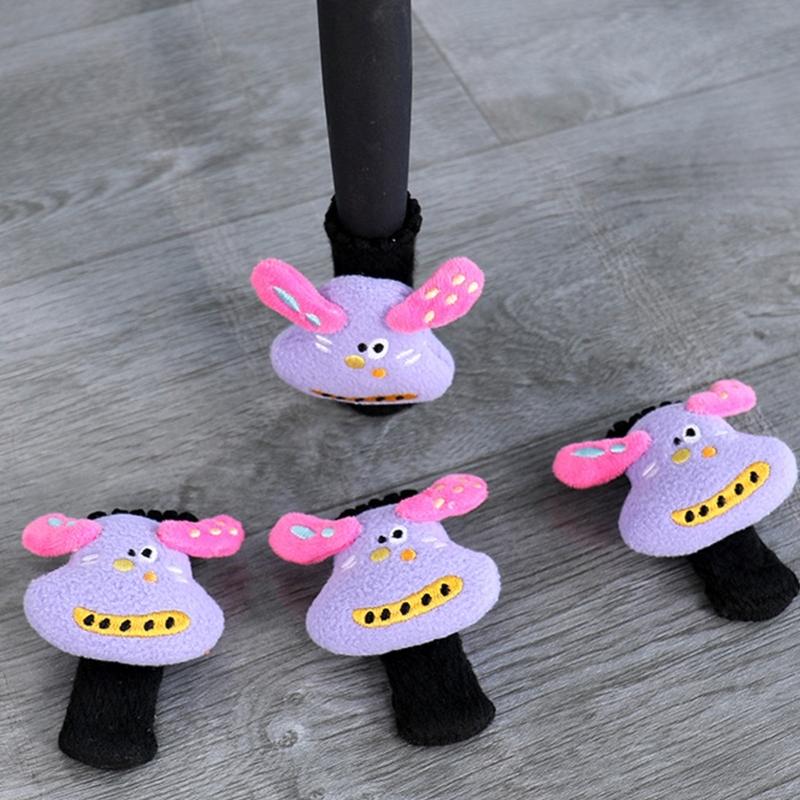 4Pcs High Elastics Chair Leg Caps Sturdy Anti Scratch Rubber Protectors Quiet Floor Guards 13 20mm Diameter Designs