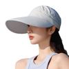 Sun Hat Children'S Extended Brim Temperament Simple Cap Outdoor Sunshade Sunscreen Cap Breathable And Small Face