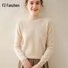 Fanzhen Women's Semi-High Neck Cashmere Blend Sweater