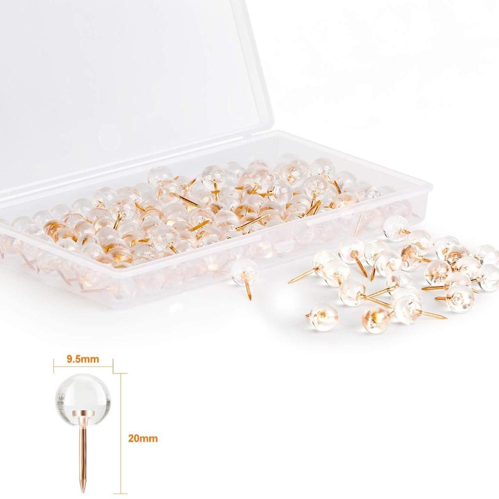 100PCS Multi-function Push Pin Convenient Pushpins Replaceable Thumb Tacks Home Supply For Wall Pushpins For Cork Board Office