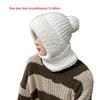 Warm Pullover Cap Windproof Neck Warmer New Scarf Mask Integrated Hat  Autumn and Winter