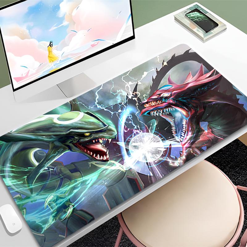 Mouse Pad Large PPokemon Dragon Gamer Gaming Accessories Speed Keyboard Rubber Lock Edge Desk Mat Laptop Mousepad