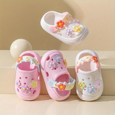 Summer Kids Sandals Girls Cartoon Baby Slippers Flat Summer Cartoon Children's Shoes
