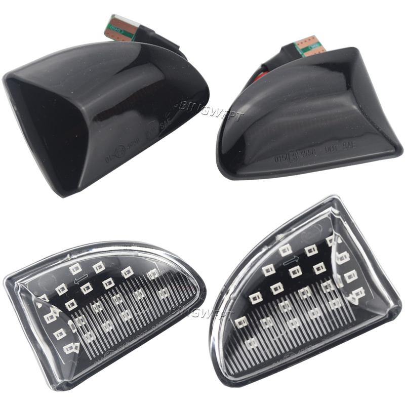 LED Dynamic Turn Signal Side Marker Light Sequential Blinker (Left+Right) For Mercedes Benz Smart Fortwo W451 Coupe Cabrio