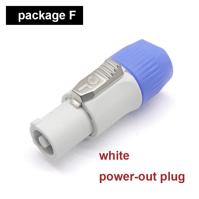 3PIN AC Powercom Connector Male Plug NAC3FCA NAC3FCB AC Cable 20A 250V Power Plug Adapter For Stage Light LED Screen