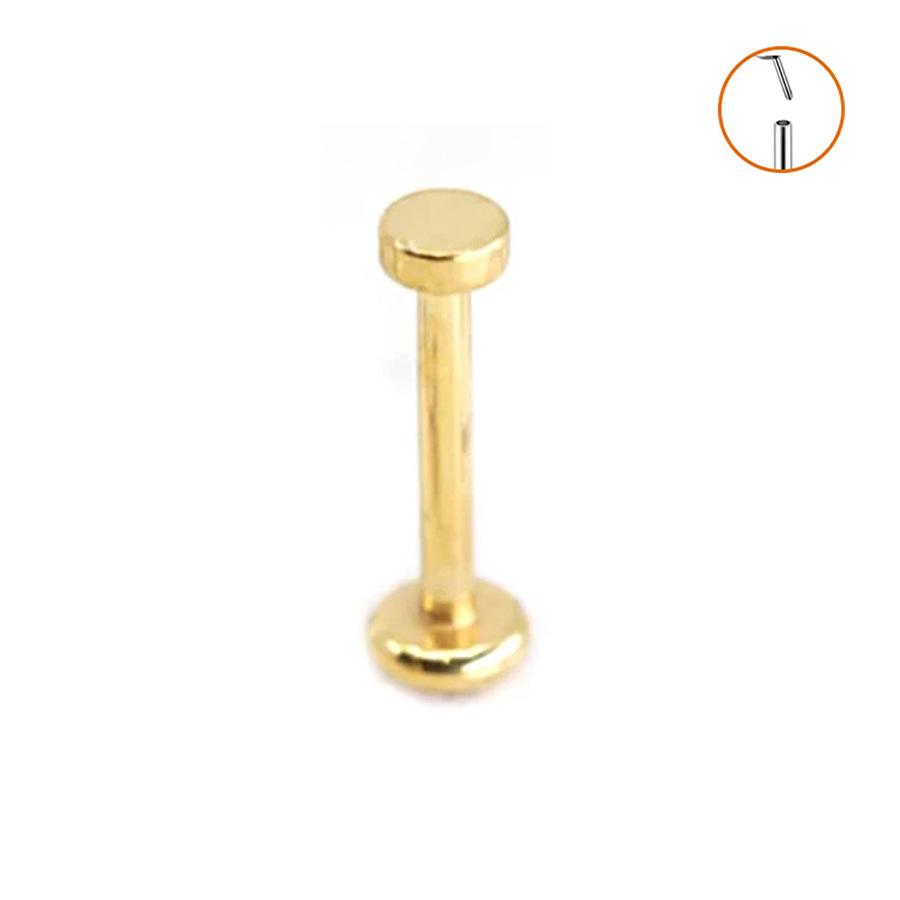 Titanstahl Konische Scheiben Langhantel Lippen-, Ohr- und Nasenstecker Piercingschmuck (0.8-1.2mm)