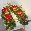 Champagner Gold Weihnachtsdekorationen: Baumkranz, Rattan-Geweih, Wand- & Türdekoration für Hotels & Einkaufszentren